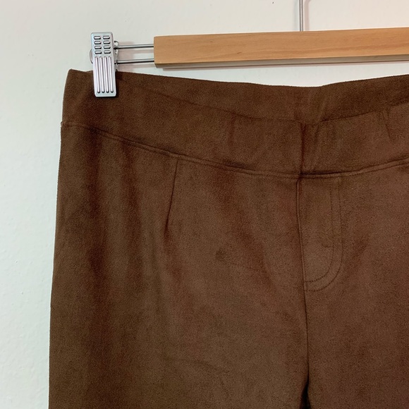 ASTARS Portobello Road Faux Suede Flared Leggings - Picture 4 of 8